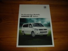 VW MULTIVAN & CARAVELLE HANNOVER 96 EDITION brochure