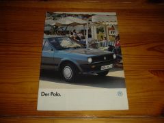 VW POLO 1985 brochure