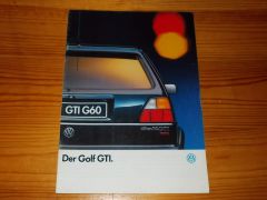 VW GOLF II GTi brochure www.carbrochures.cba.pl
